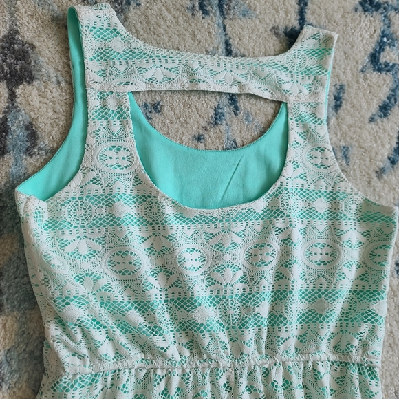 Maurices Lace Overlay Hi Lo Sleeveless Dress - Picture 4 of 11